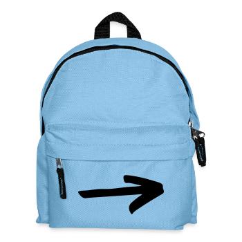 Schlichter Pfeil zum selbst gestalten - Kinder Rucksack - Hellblau - Vorne