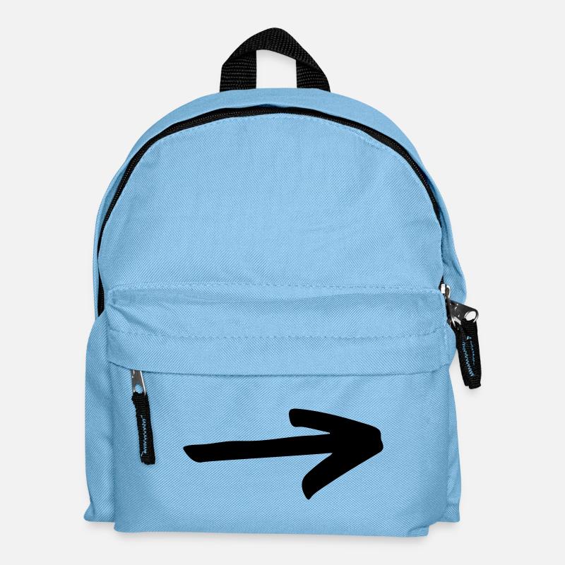 Flèche simple à concevoir soi-même - Sac à dos Enfant - bleu clair