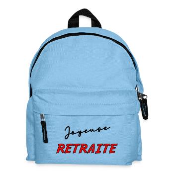 RETIREMENT. RETIREMENT. RETIRED. RETIREMENT - Kids' Backpack - light blue - Front