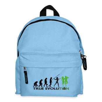 Evolution towards traditional Irish dance - Kids' Backpack - light blue - Front