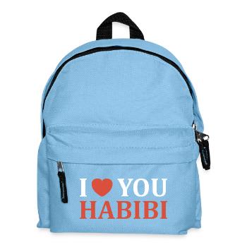 Ich liebe dich, Habibi. - Kinder Rucksack - Hellblau - Vorne