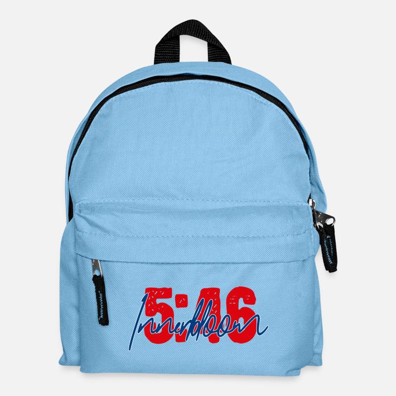 5:46 - Innerbloom Minimal Typography Desig - Kids' Backpack - light blue
