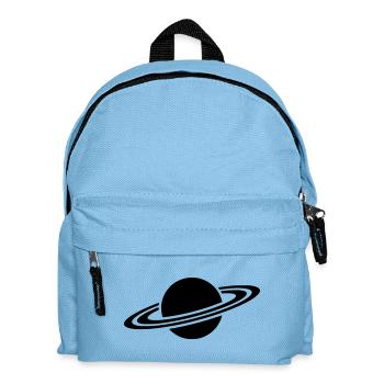 Silhouette de l’anneau de la planète Saturne - Sac à dos Enfant - bleu clair - Devant
