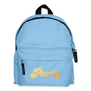 Party Gold Celebration Luxury Glamour Vintage Fun Retro - Kids' Backpack - light blue - Front