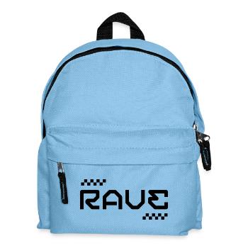 Rave Typography logo design T-Shirt - Kinder Rucksack - Hellblau - Vorne