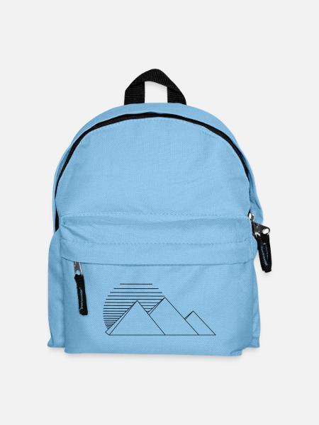 Pyramiden - Kinder Rucksack - Hellblau