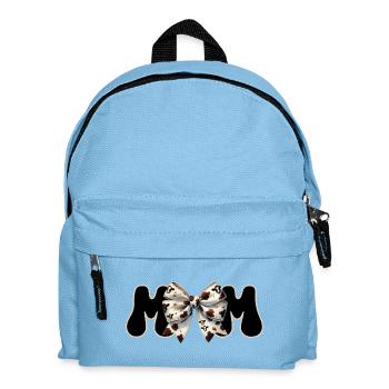 Mama Geschenk Western Schleife Country Mom Design - Kinder Rucksack - Hellblau - Vorne