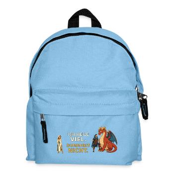 Ich heile viel. Dummheit nicht. – Heiler RPG - Kinder Rucksack - Hellblau - Vorne