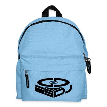 god is a dj - Kids' Backpack - light blue - Front
