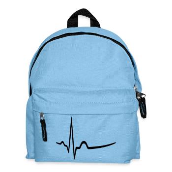 EKG - Sinusrhythmus - Arzt - Kinder Rucksack - Hellblau - Vorne