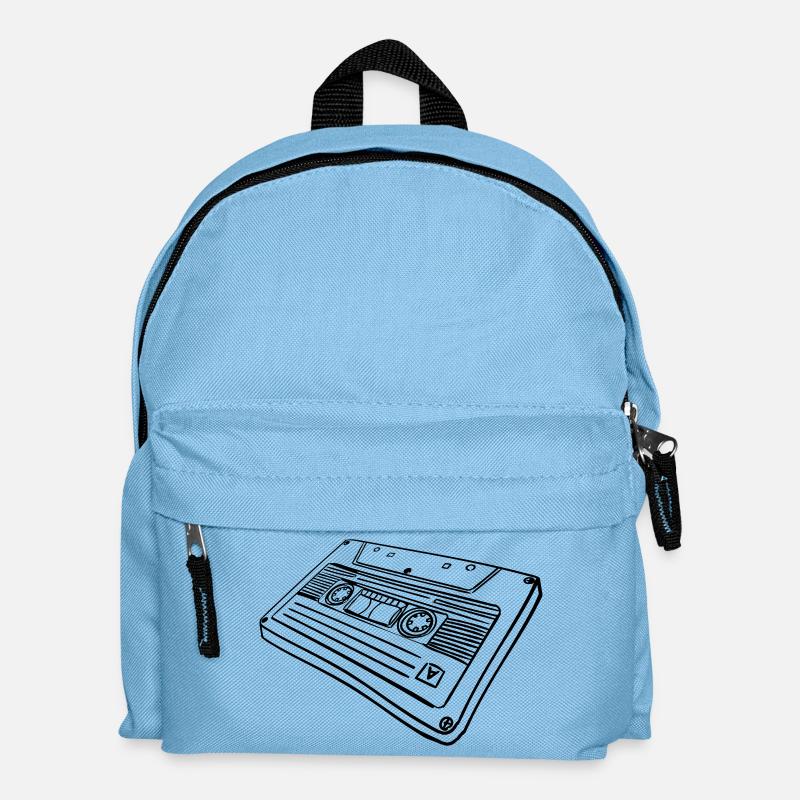 Kassette - Kinder Rucksack - Hellblau