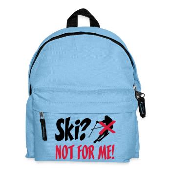 I hate skis - Kids' Backpack - light blue - Front