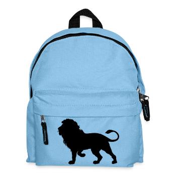 Lion Silhouette - Kids' Backpack - light blue - Front