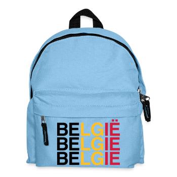 BELGIE Belgian Flag - Belgien - Belgium 2024 - Kinder Rucksack - Hellblau - Vorne