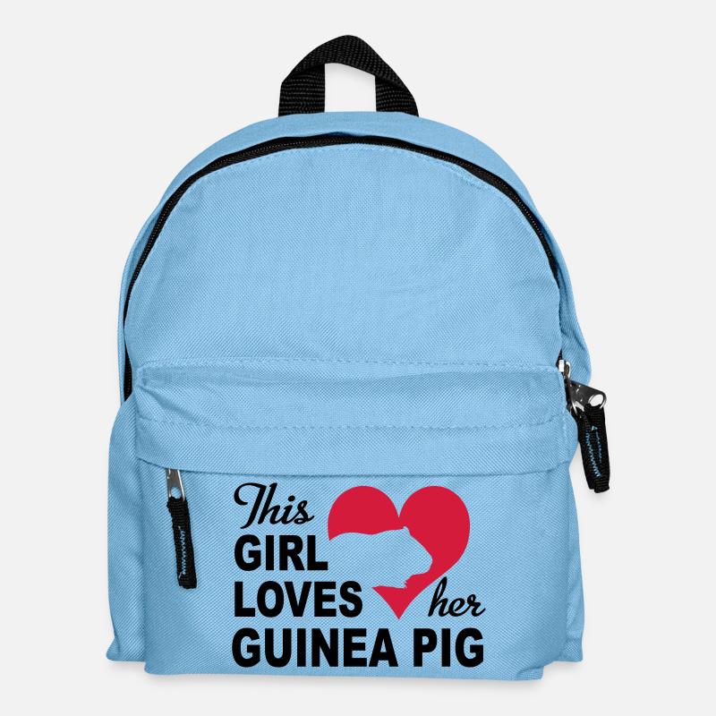 Meerschweinchen - Kinder Rucksack - Hellblau