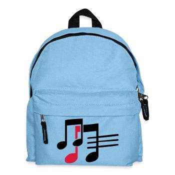 musik - Kinder Rucksack - Hellblau - Vorne
