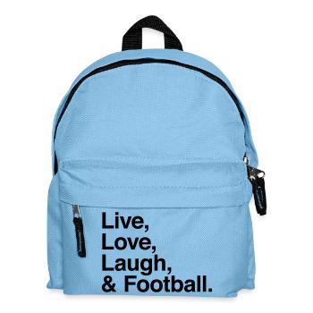 live love laugh and football - passion stade ou tv - Sac à dos Enfant - bleu clair - Devant