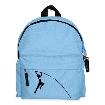 Stabhochsprung - Kinder Rucksack - Hellblau - Vorne