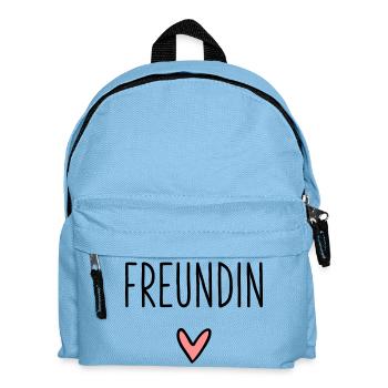 Girlfriend heart gift friendship love - Kids' Backpack - light blue - Front