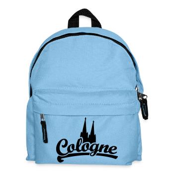 Cologne Classic Dom - Köln mit Kölner Dom - Kinder Rucksack - Hellblau - Vorne