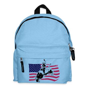 Western Rodeo - Bullrider - Kids' Backpack - light blue - Front