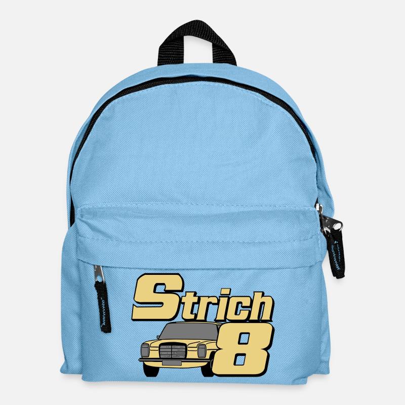 MB W115 W114 , Strich 8 , Oldtimer Kult (25) - Kinder Rucksack - Hellblau