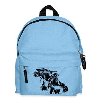 Cow black - Kids' Backpack - light blue - Front