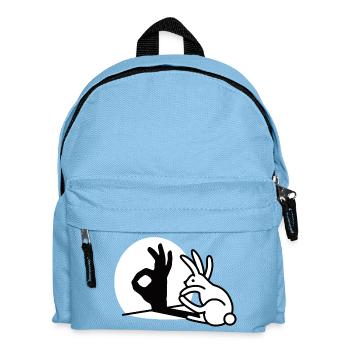 Lapin Ombre Main OK Ok Picobello Italie - Sac à dos Enfant - bleu clair - Devant