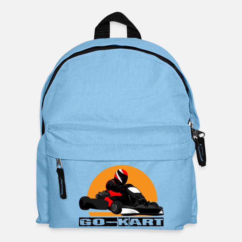 Go Kart - Kinder Rucksack - Hellblau
