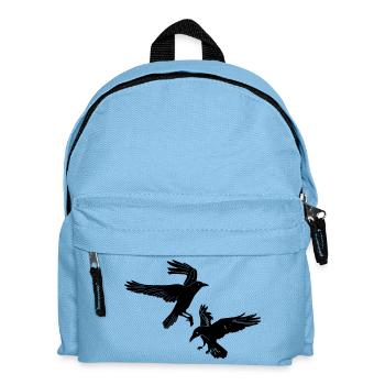 Zwei Flöße Hugin und Munin - Kinder Rucksack - Hellblau - Vorne