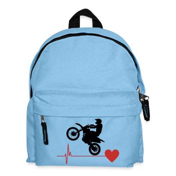 Motocross Passion - Sac à dos Enfant - bleu clair - Devant