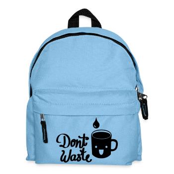 Don`t waste Water - Kinder Rucksack - Hellblau - Vorne