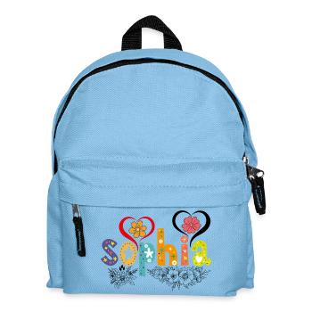 Personalized Sophia Name - Kids' Backpack - light blue - Front