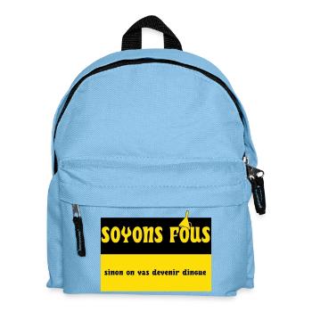 Let's be crazy - Kids' Backpack - light blue - Front