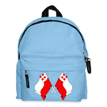 Two flags of the province of Utrecht - Kids' Backpack - light blue - Front