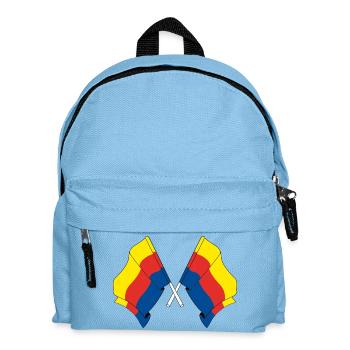 Two flags of the province of North Holland - Kids' Backpack - light blue - Front