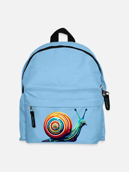 Schnecke - Kinder Rucksack - Hellblau