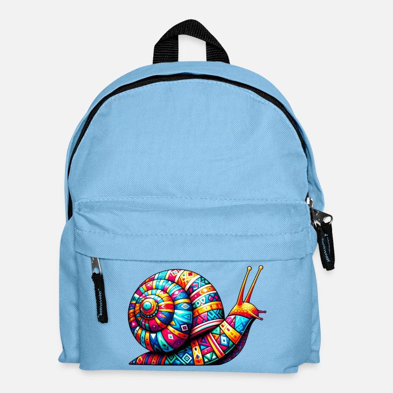 Schnecke - Kinder Rucksack - Hellblau