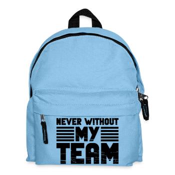 Never without my Team - Kids' Backpack - light blue - Front