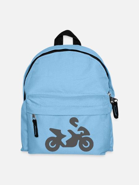 motorfahrer - Kinder Rucksack - Hellblau
