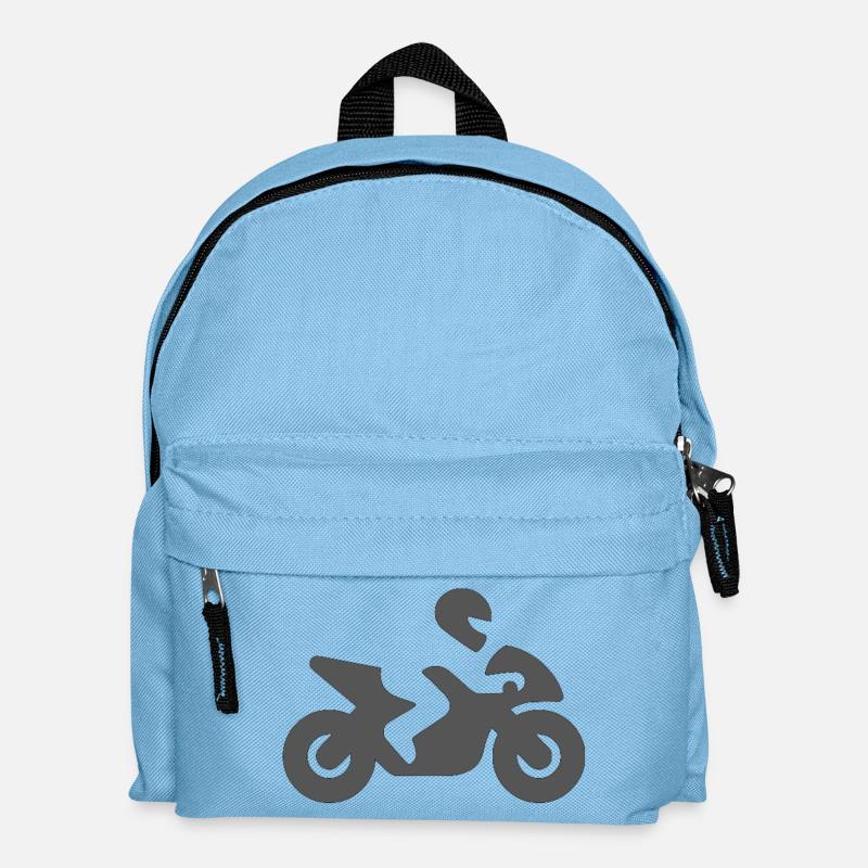 motorfahrer - Kinder Rucksack - Hellblau