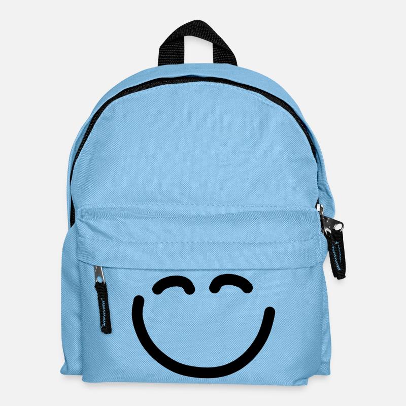 Happy face - Kids' Backpack - light blue