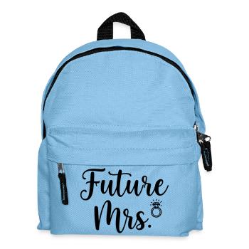 Zukünftige Mrs. Ring Brautdesign - Kinder Rucksack - Hellblau - Vorne