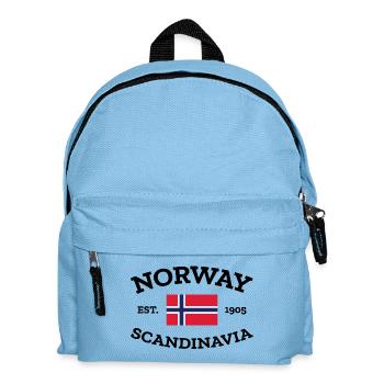 Norway - Norge - Norwegen - Scandinavia - 1905 - Kids' Backpack - light blue - Front