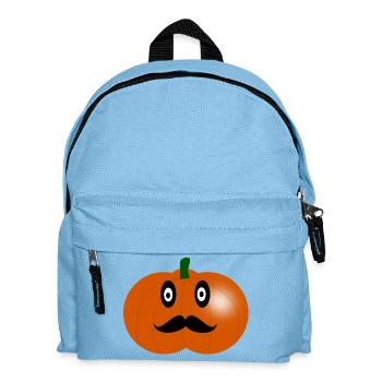 HALLOWEEN. PUMPKIN. PUMPKIN HALLOWEEN. - Kids' Backpack - light blue - Front