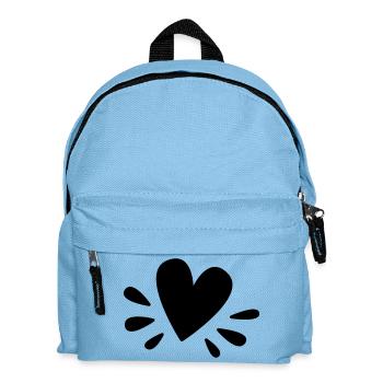 Joli cœur en signe d’amour - Sac à dos Enfant - bleu clair - Devant