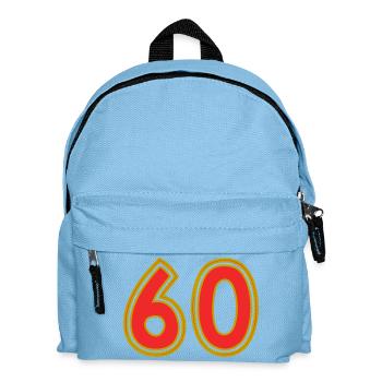 60. 60 YEARS. 60th ANNIVERSARY. 60TH BIRTHDAY. - Kids' Backpack - light blue - Front