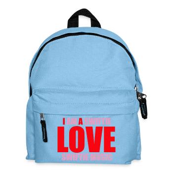 I Am Swiftie – Love Swiftie Music - Kinder Rucksack - Hellblau - Vorne