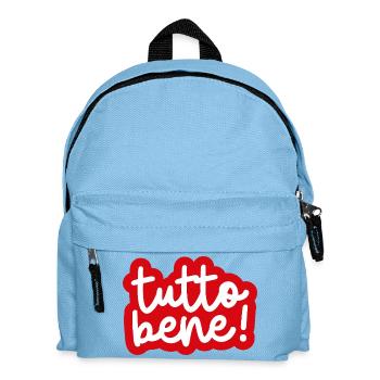 « Tutto bene ! » - Sac à dos Enfant - bleu clair - Devant