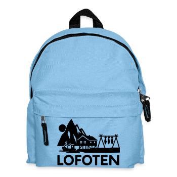 lofoten silhouette - Kinder Rucksack - Hellblau - Vorne